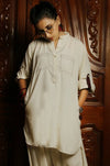 cream suit (2 piece)